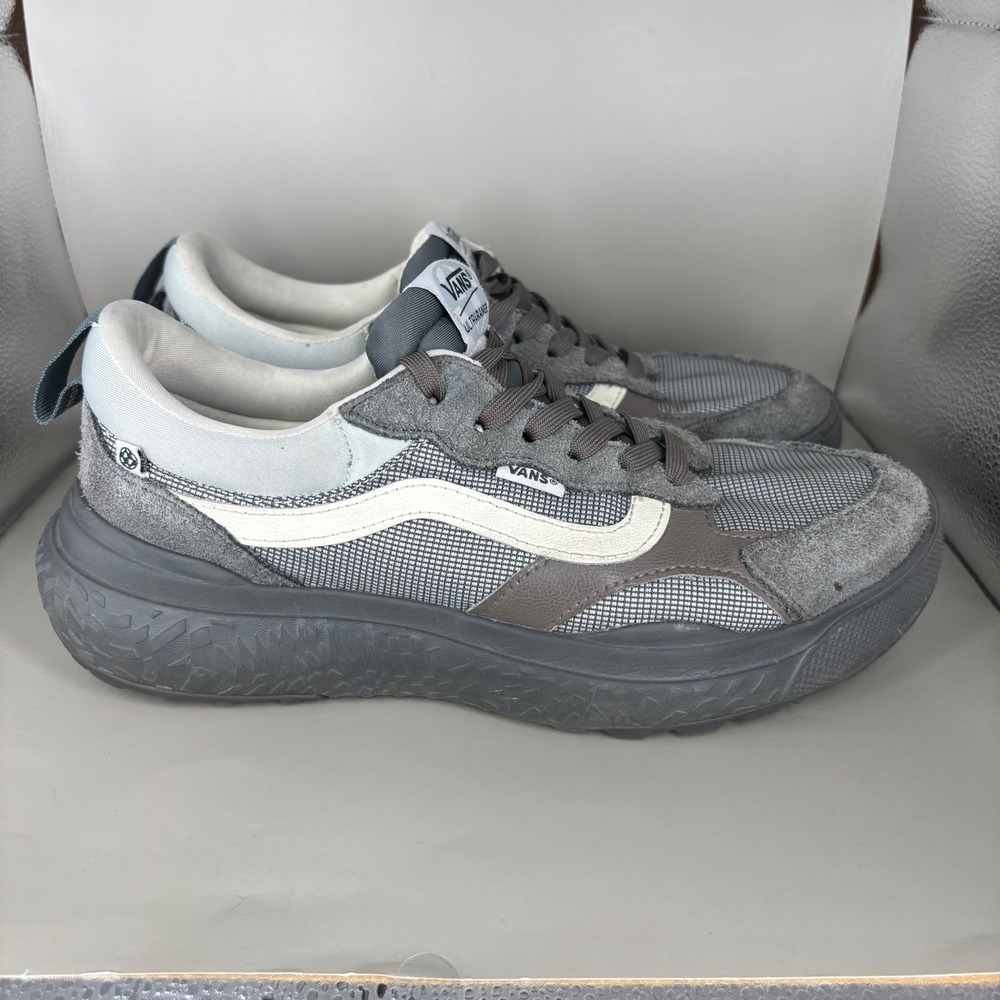 Vans UltraRange EXO SE Gray White Suede Mesh Sneakers Mens 9.5 Womens 11